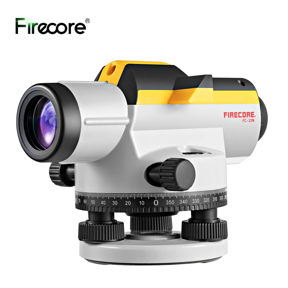 FIRECORE 32X Automatic Optical Level +Tower Ruler +Tripod Accurate Levelling Height/Distance/Angle Measuring Tool(FC-32N)