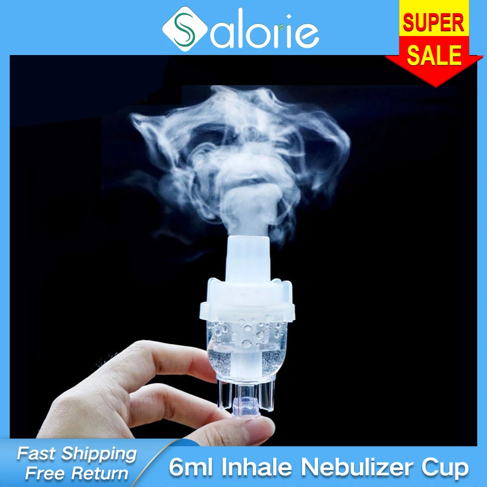 6ml Inhale Nebulizer Silent Ultrasonic Inalador Nebulizador Children Adult Kids Inhaler Flask Atomizer Medicine Atomized Cup