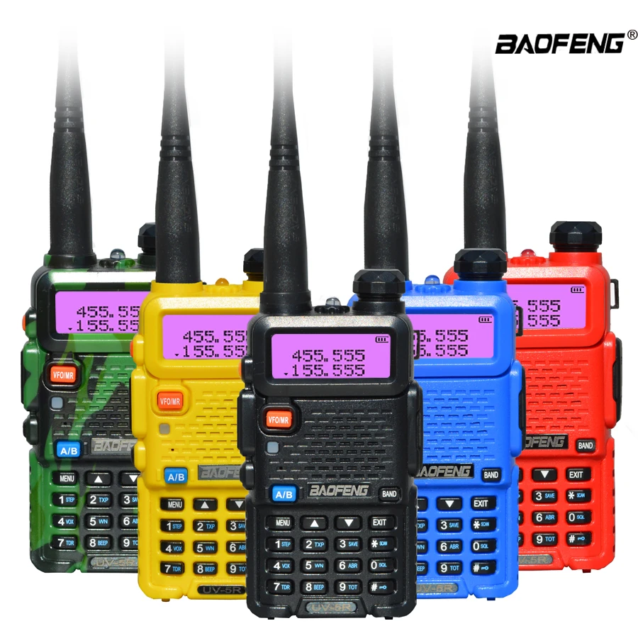 Original Baofeng UV 5R 10KM CB Ham Radio Station Two-way Amateur VHF Powerful 8W /5W UV-5R Walkie-talkie Hunting Radios