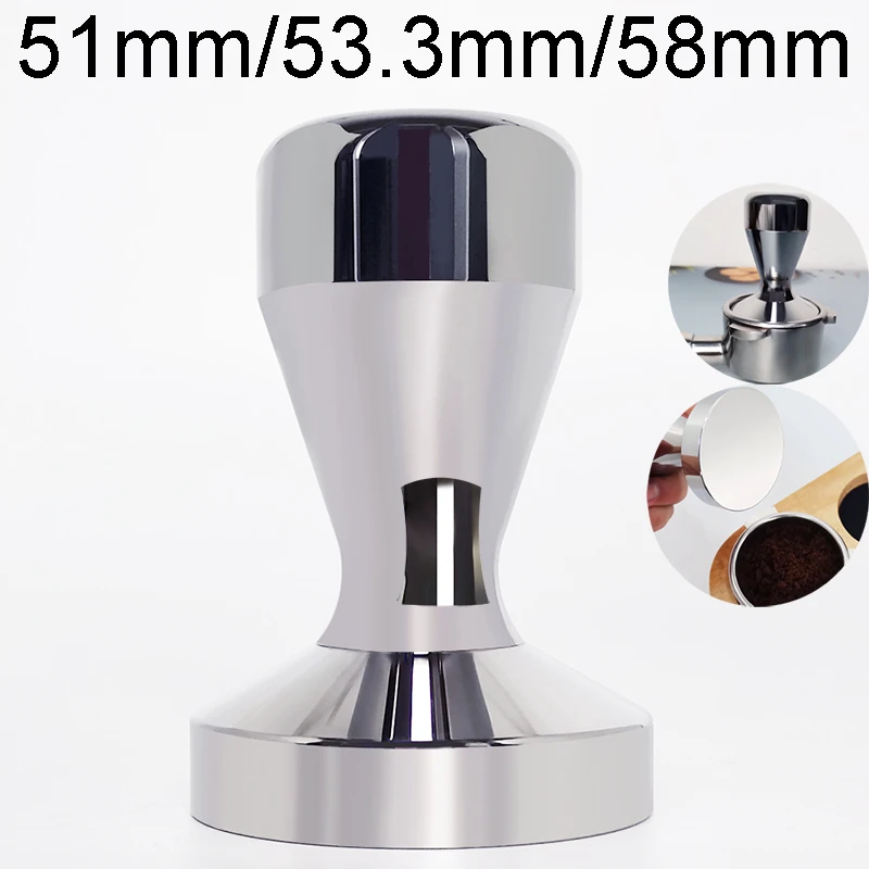 IYouNice Coffee Tamper 51mm Espresso Tamper 51/53/54/58mm Aluminum Alloy Coffee Mat Stainless Steel Coffee Pull Flower Cup