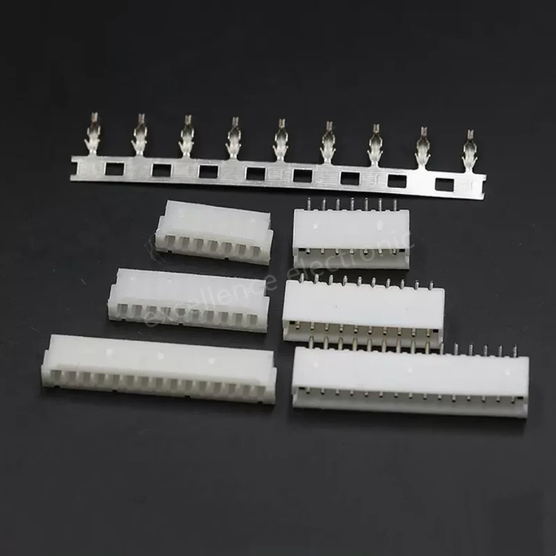 20 Sets JST ZH 1.5mm 2/3/4/5/6/7/8/9/10Pin Straight Pin Male, Female Connector socket with crimps