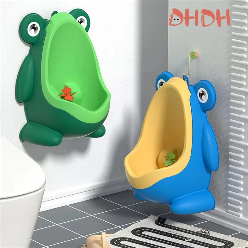 Baby Boy Potty Training Seat Frog Children's Pot Wall-Mounted Urinal for Boys Portable Toilets Connectable Water Pipe