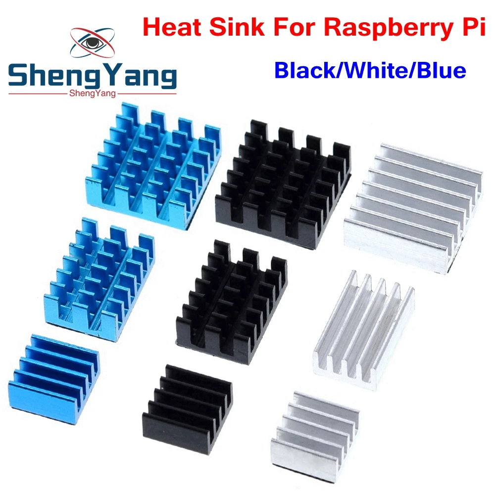 For Raspberry Pi 4 Heat Sink 3pcs Raspberry Pi 4B Aluminum Heatsink Radiator Cooling Kit Cooler for Raspberry Pi 4 Model B