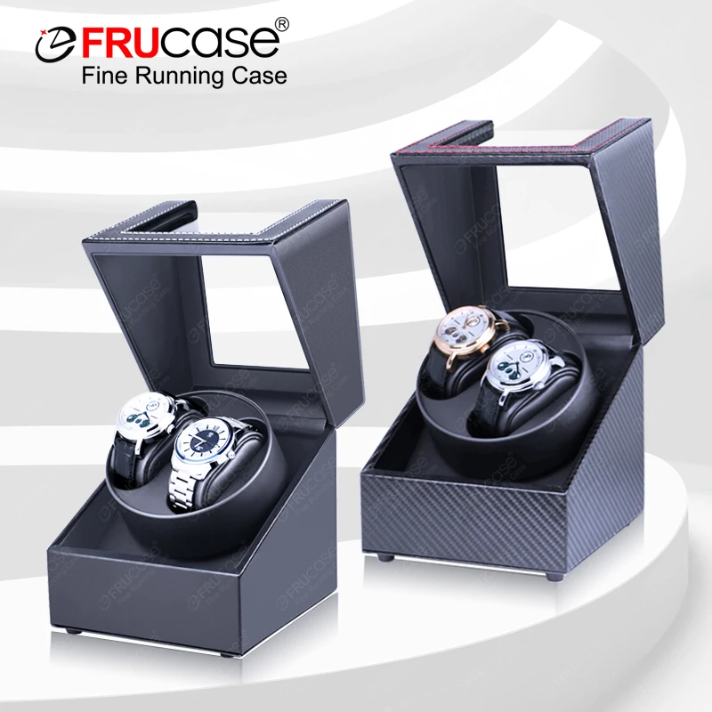 [Newly Upgraded] FRUCASE PU Watch Winder for automatic watches watch box 1-0 / 2-0