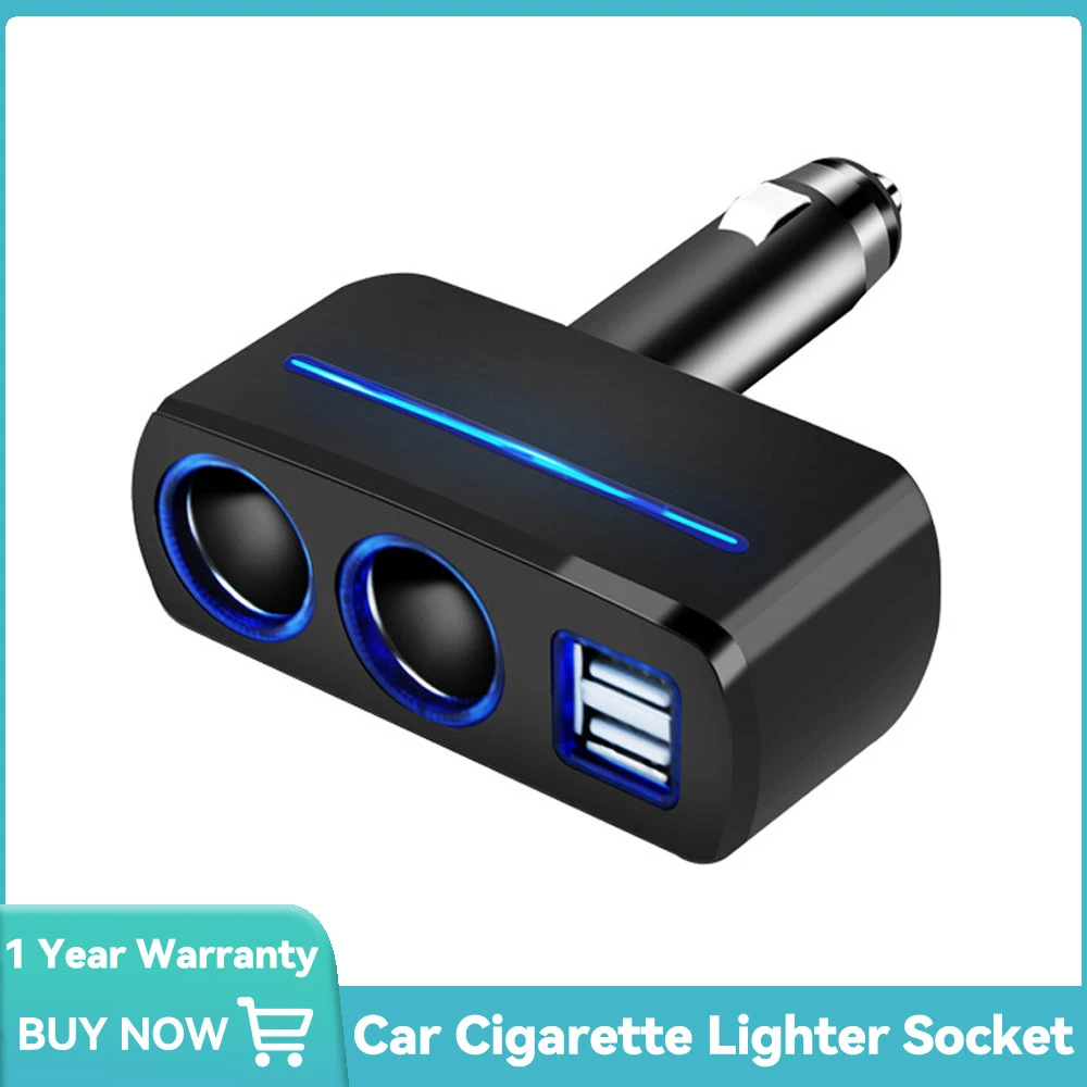 New Arrival 12-24V Universal Car Auto Cigarette Lighter Dual USB Charger socket power adapter 2.1A/1.0A 80W Splitter Charger