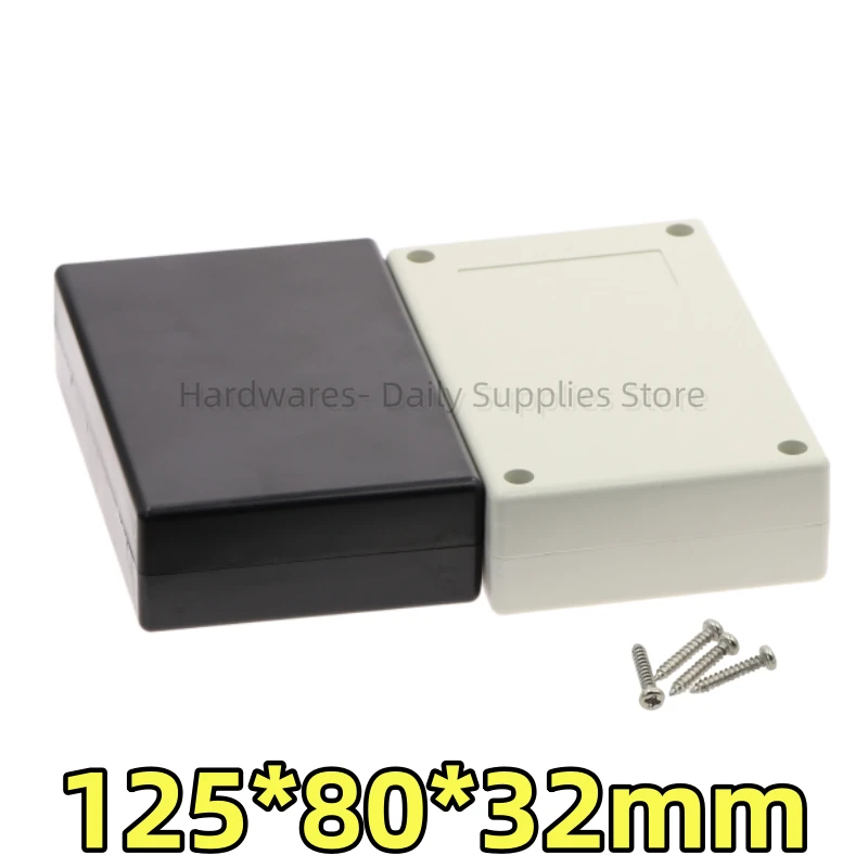 1pc Waterproof Plastic Enclosure Cover Electronic Project Instrument Case Box 125x80x32mm