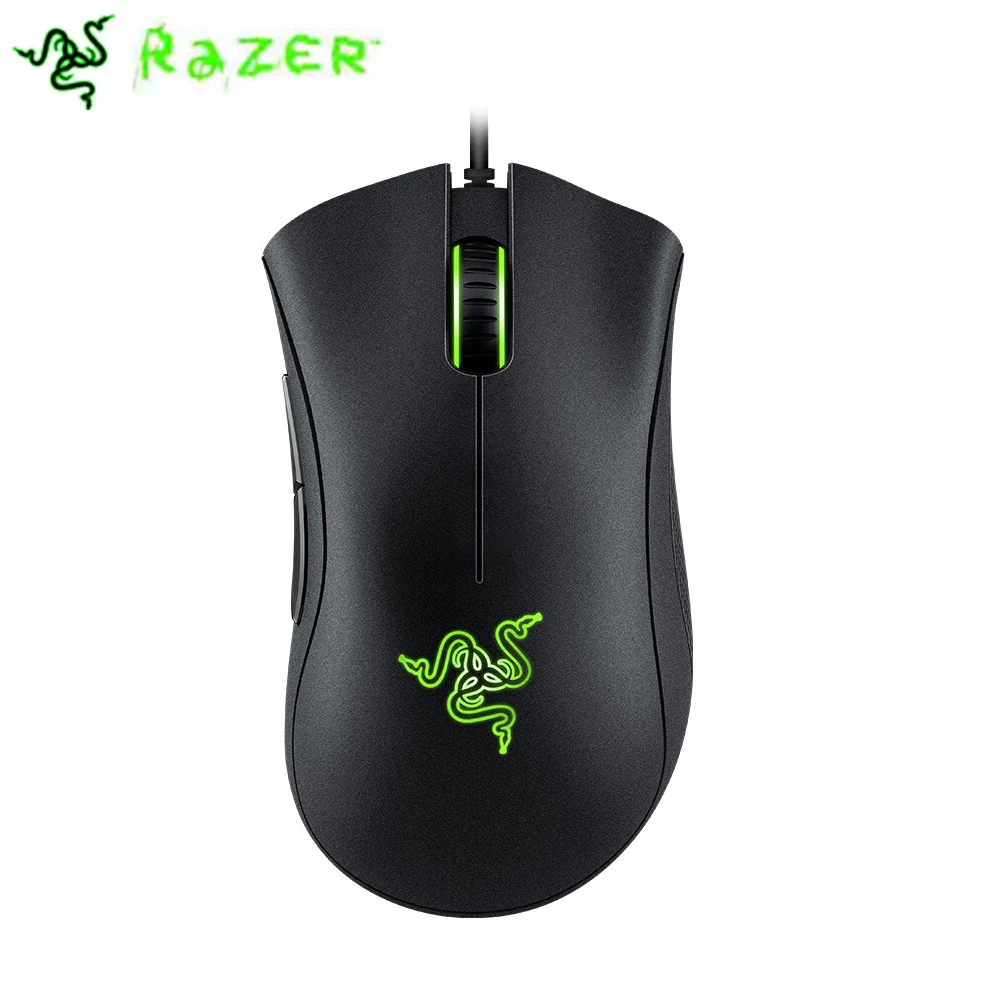 Original Razer DeathAdder Essential Wired Gaming Mouse Mice 6400DPI Optical Sensor 5 Professional Gaming Mouse for  PC Computer