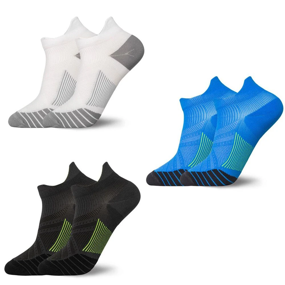 3 Colors New Anti-sweat Unisex Sport Socks Women Men Short Tube Breathable Socks Outdoor Running Basketball Soccer Sports Socks