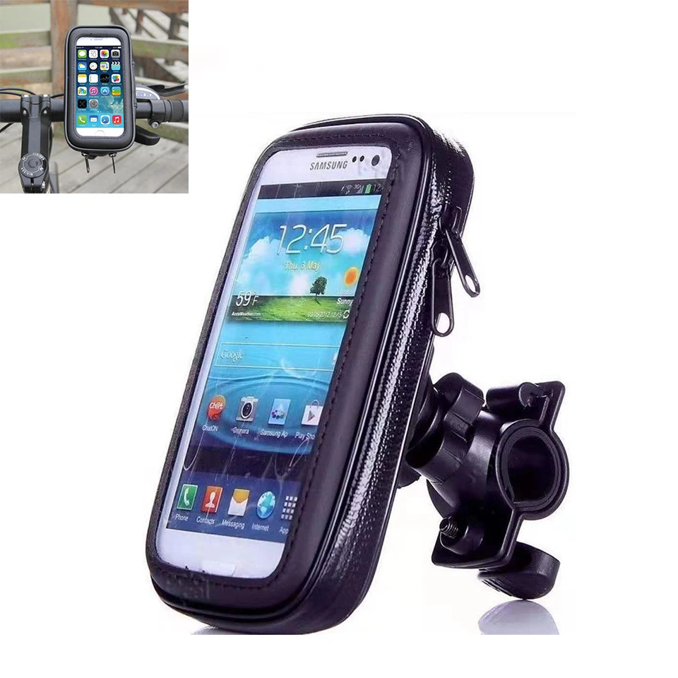 Bicycle Motorcycle Phone Holder Waterproof Case Bike Phone Bag for IPhone Xs 11 Samsung S8 S9 Mobile Stand Support