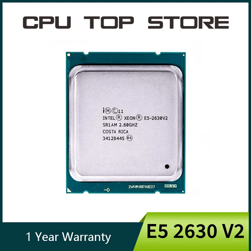 Intel Xeon E5 2630 V2 Processor 2.6GHz 15M Cache LGA 2011 SR1AM E5-2630 V2 Server CPU