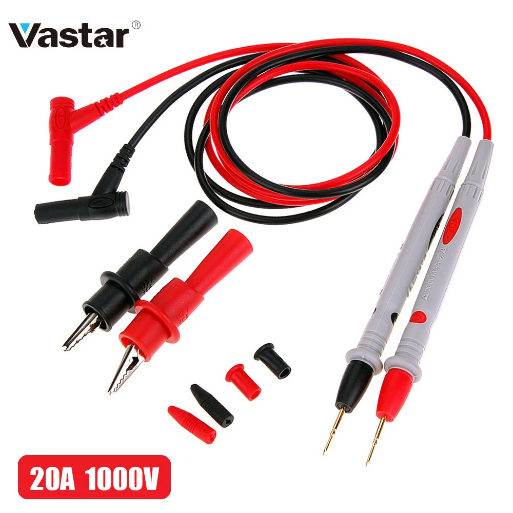 20A 1000V Probe Test Leads Pin for Digital Multimeter Needle Tip Multi Meter Tester Lead Probe Wire Pen Cable