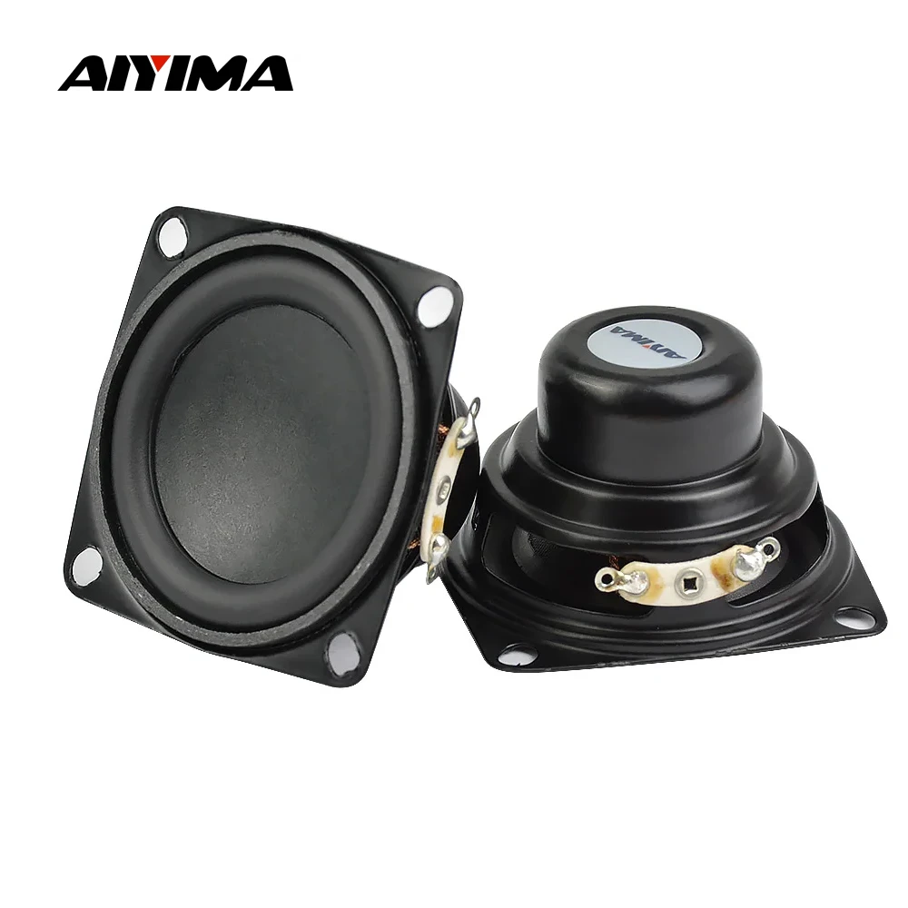 AIYIMA 2Pcs 2 Inch Full Range Speaker 4 Ohm 10W Bluetooth Speaker 53MM Bass Speaker For Charge 3 Repair Multimedia Home Audio