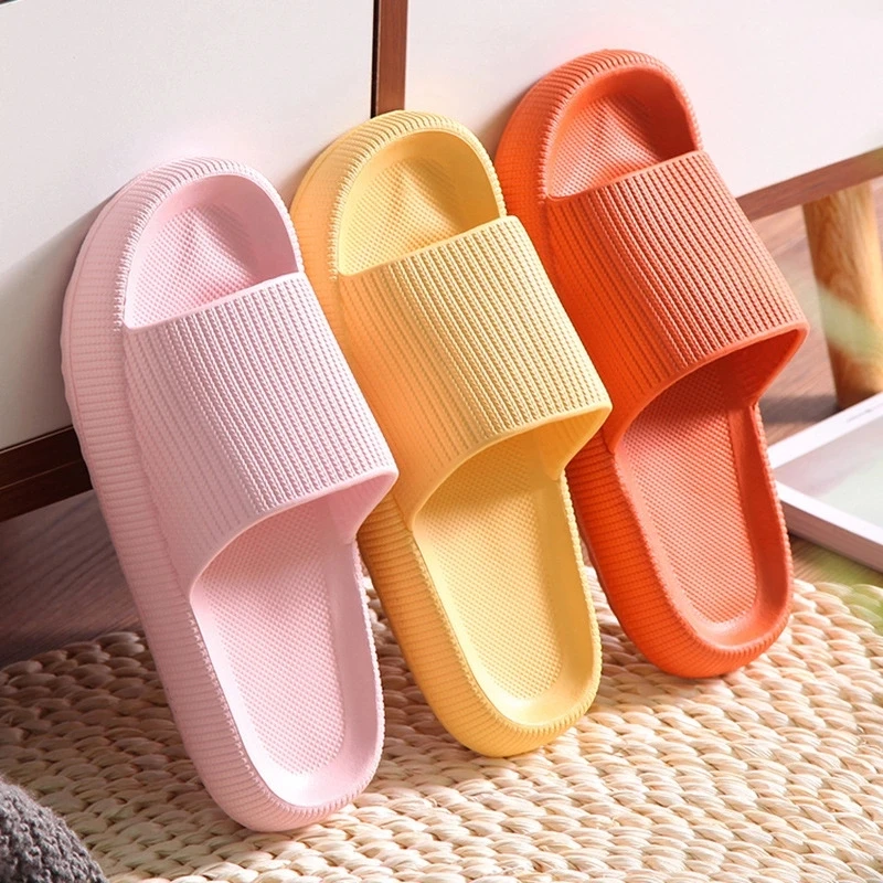 Bathroom Anti-slip Shoes Women Thick Platform Slippers Summer Beach Eva Soft Sole Slide Sandals Leisure Men Ladies Indoor