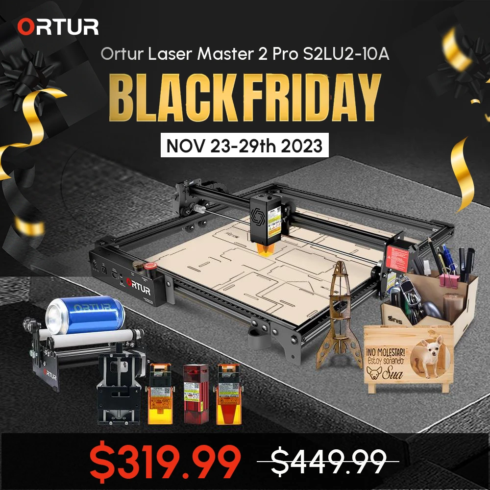 ORTUR Laser Master 2 Laser Engraving Cutting Machine With 32-Bit Motherboard 7w 15w 20w Laser Printer CNC Router Laser Engraver