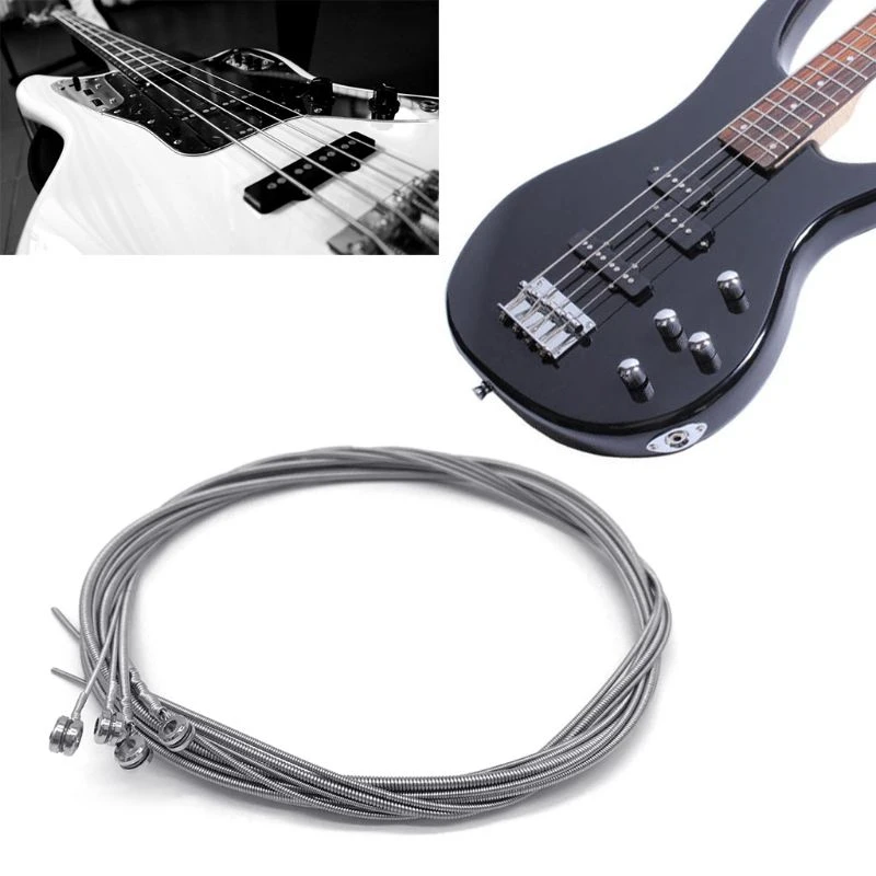 X5QF 1Set Bass Strings Steel Cord for 4 Strings Electric Bass Guitar Parts Musical Instruments (044-100)