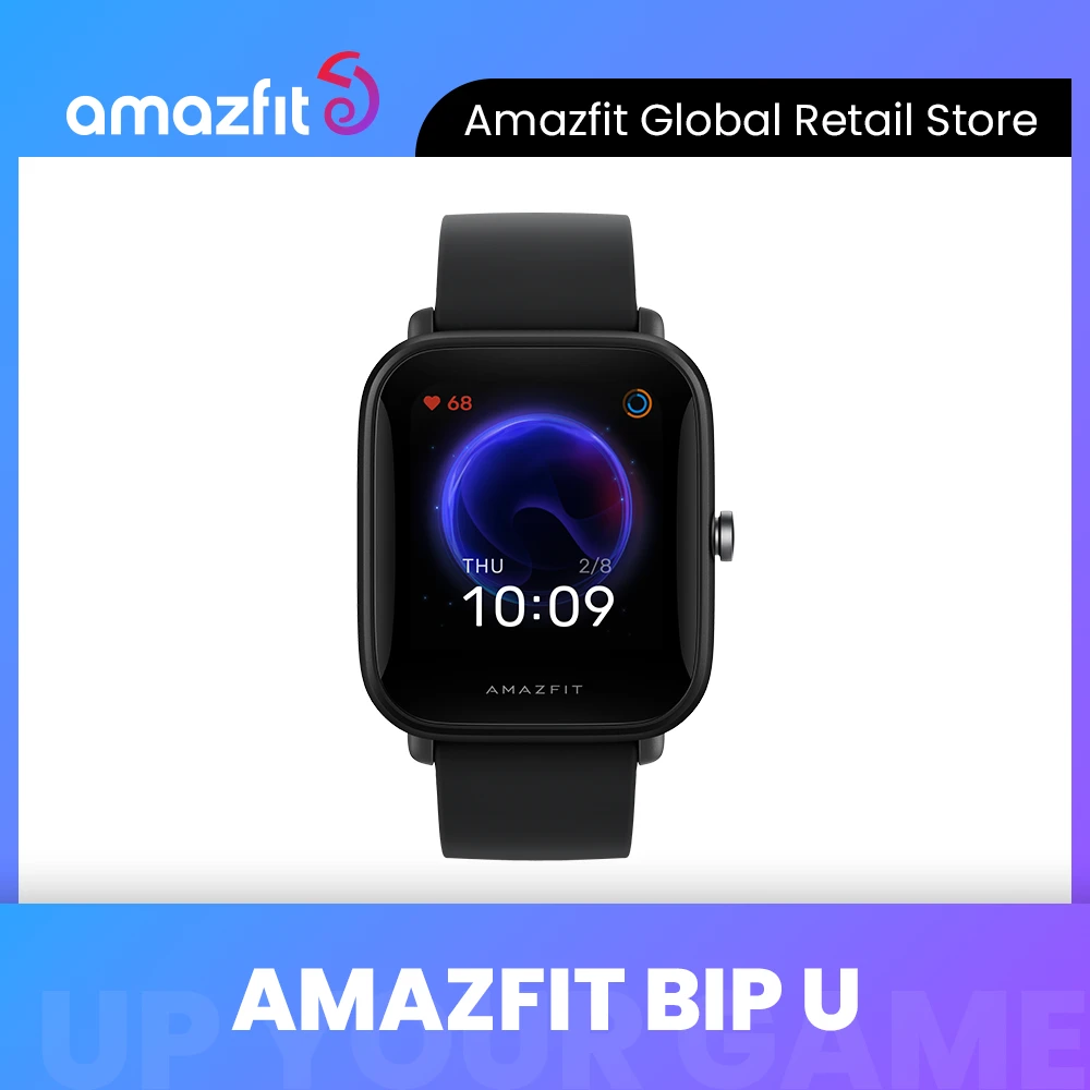 Global Version Amazfit Bip U Smartwatch Portuguese Fitness Track Watch 320*302 Resolution 60 Sport Modes Message Notification