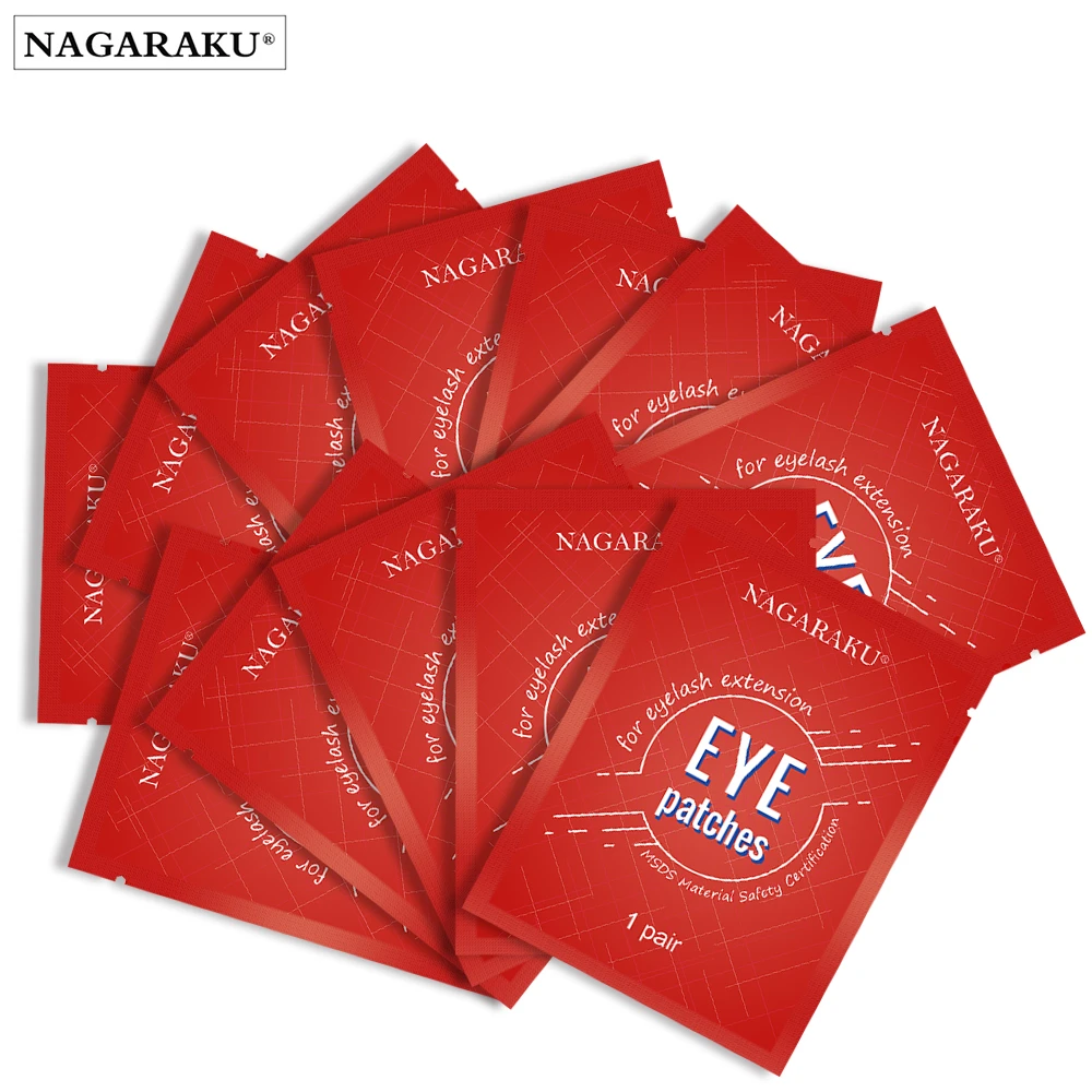 NAGARAKU Eyelash Extension Eyepads Under Eyepads Gel Eyepads Hydrogel Eyepach 60 Pairs Pack Makeup Tools Adhesive