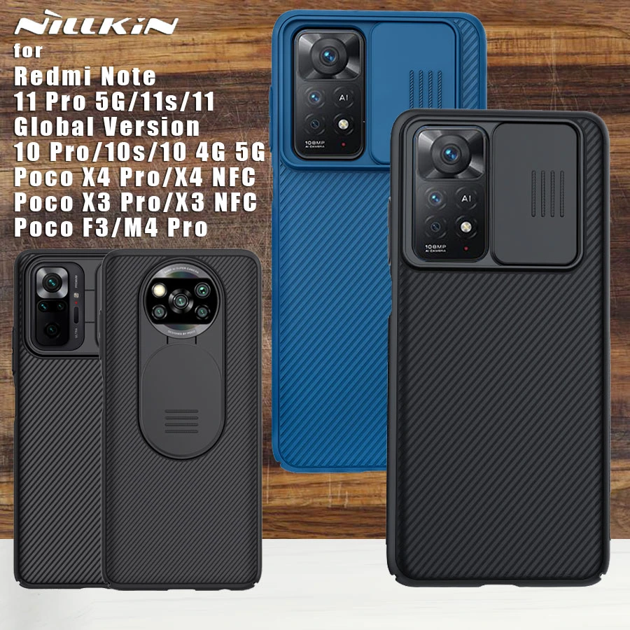 NILLKIN for Xiaomi Redmi Note 11 10 10S 9S 9 Pro 10T Poco M4 X3 Pro NFC GT F3 M3 Mi 11T 11i 11 Ultra 10T Pro case Back cover