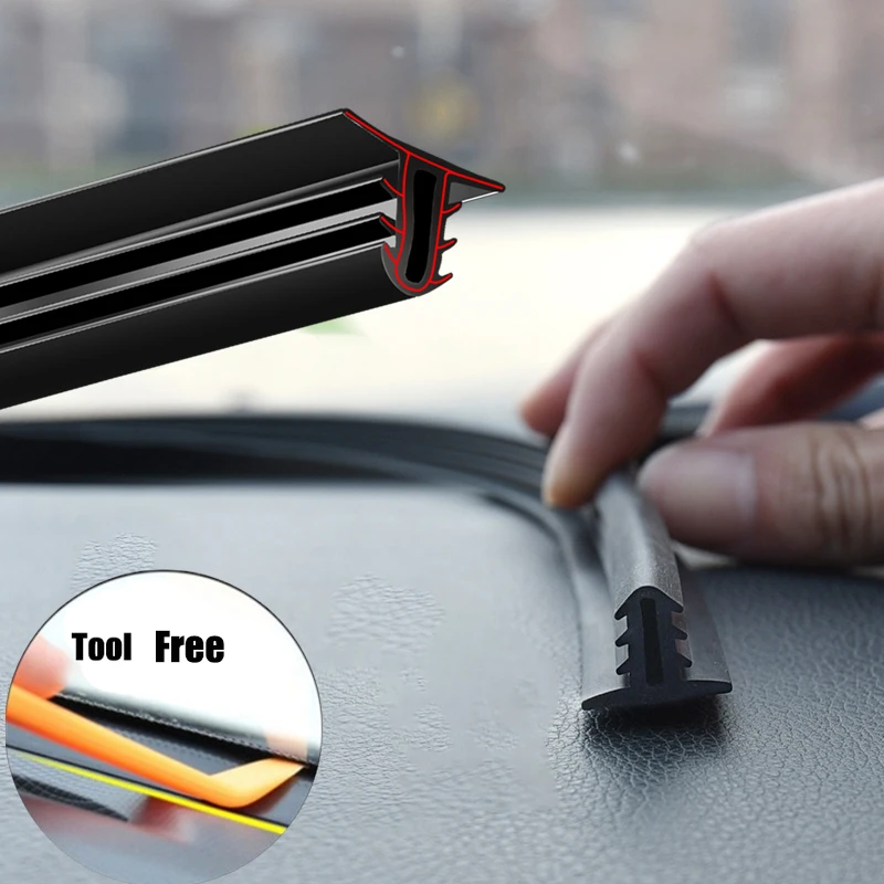 Car Sticker Dashboard Sealing Strips Rubber Seals Sound Insulation Sealing Universal Automobiles Interior Accessories