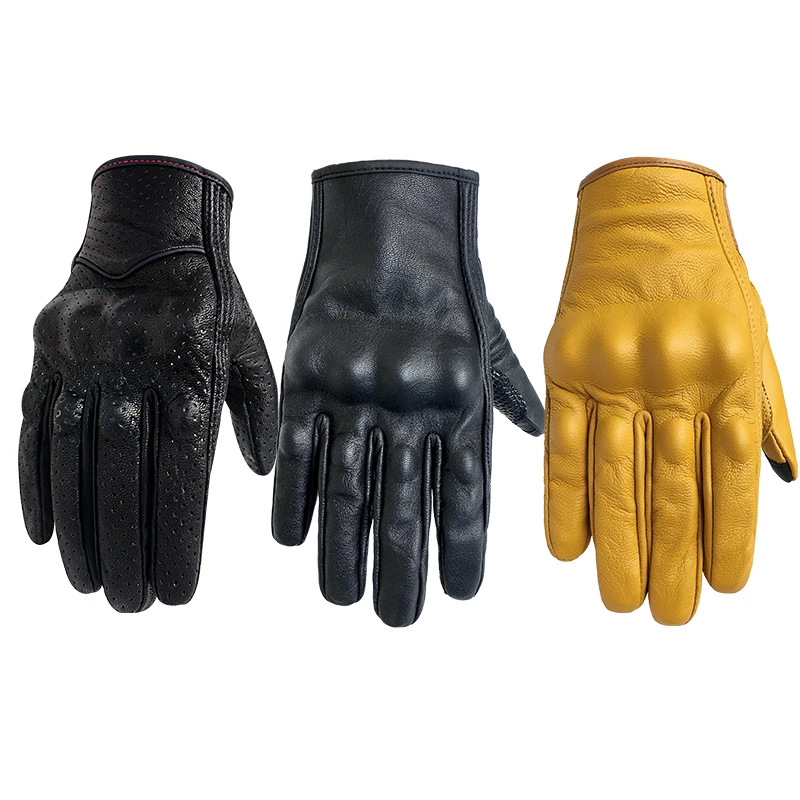 Motorcycle Gloves Women XS S M Leather Touch Screen Summer Motor Guantes Cycling Glove Female Motocross Motorbike Luvas Mujer