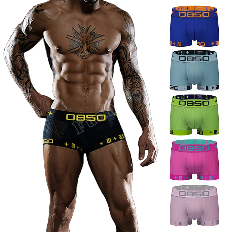 Men Boxer Underwear Cueca Masculina Boxers Mesh Breathable Comfortable Underpants Calzoncillo Men Boxer Shorts Male Panties