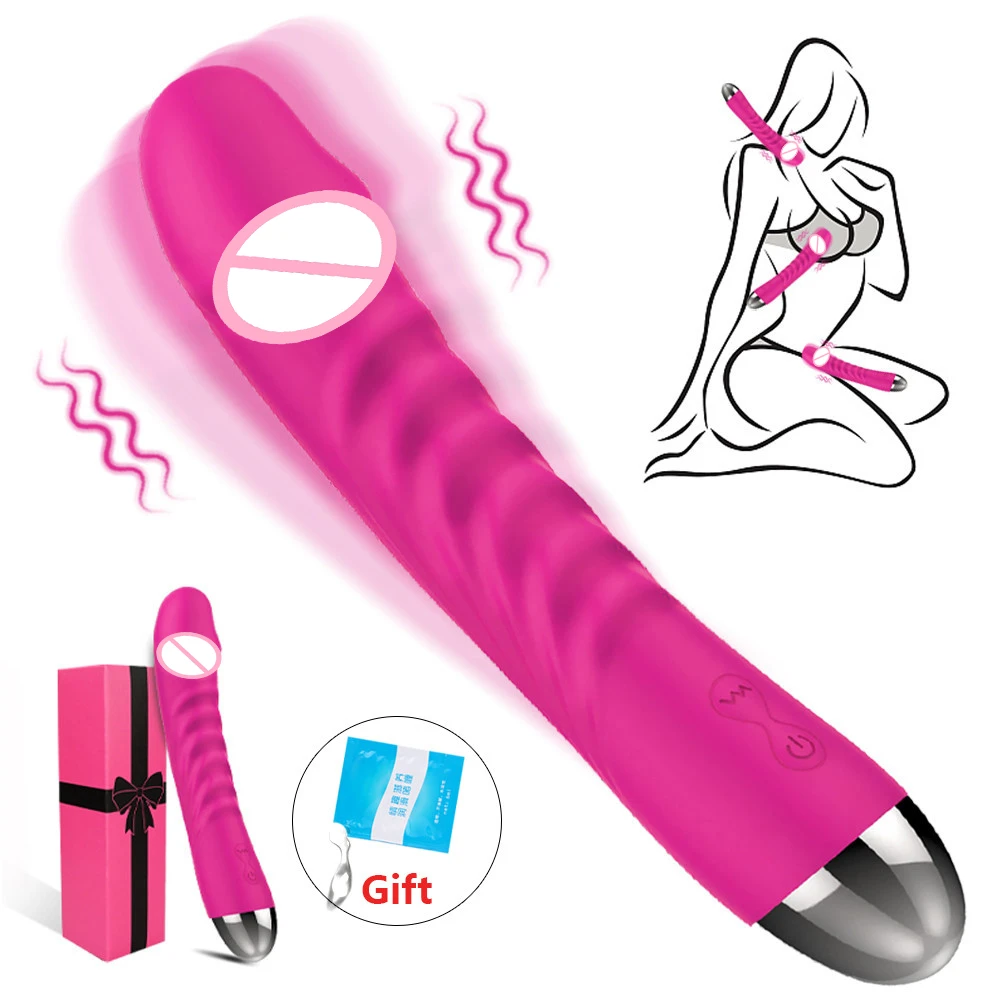 G Spot Dildo Vibrator for Woman 10 Modes Vibrador Soft Female Vagina Clitoris Stimulator Massager Masturbator Sex Toys for Adult