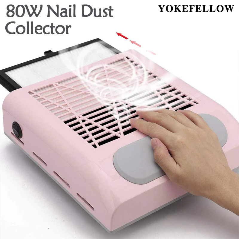 Big Power Vacuum Nail Dust Collector For Manicure Nails Collector With Fitter Nail Dust Fan Vacuum Cleaner For Nails