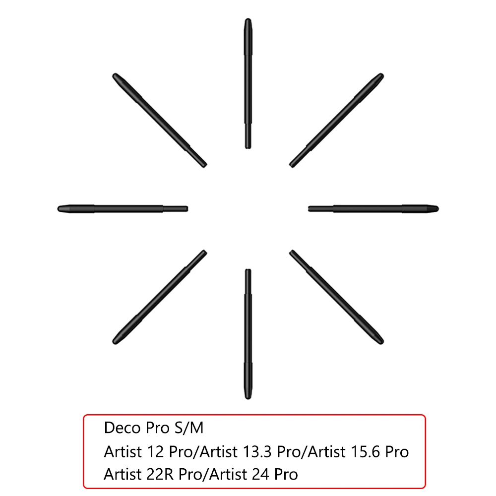 XP-Pen passive pen Replacement Nibs 50 Pieces  for XP-Pen Deco Pro ,Artist 12/12pro/13.3 pro/ 15.6 pro/22R pro/24 pro