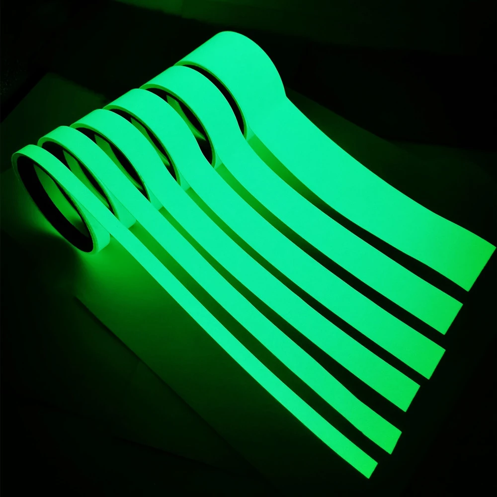 Luminous Self-Adhesive Tape Fluorescent Night Vision Glow In Dark Safety Warning Security Stage Home Decoration Tape