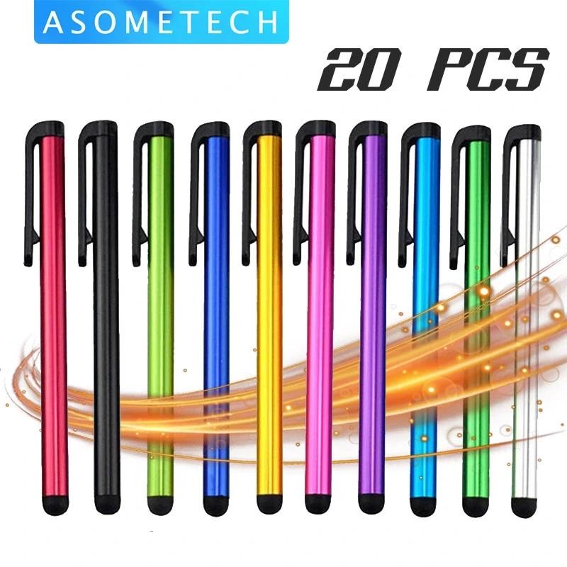 20 PCS/Lot Capacitive Touch Screen Stylus Pen For IPad Air Mini For Samsung xiaomi iphone Universal Tablet PC Smart Phone Pencil