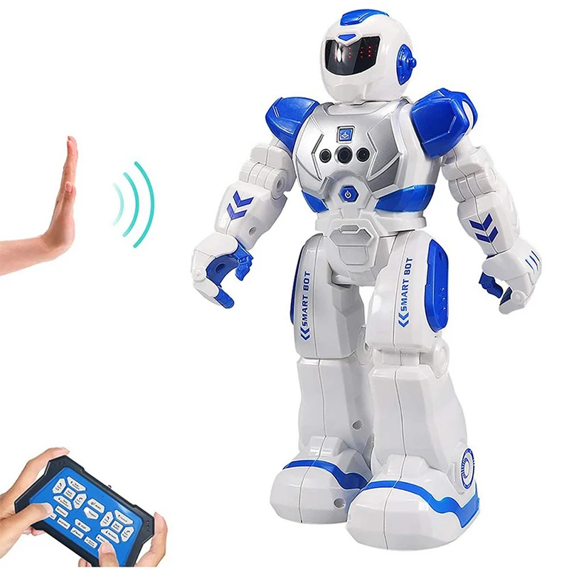 2021 Hot Remote Control Robot Smart Action Walk Singing Dance Action Figure Gesture Sensor Toys Gift for Children
