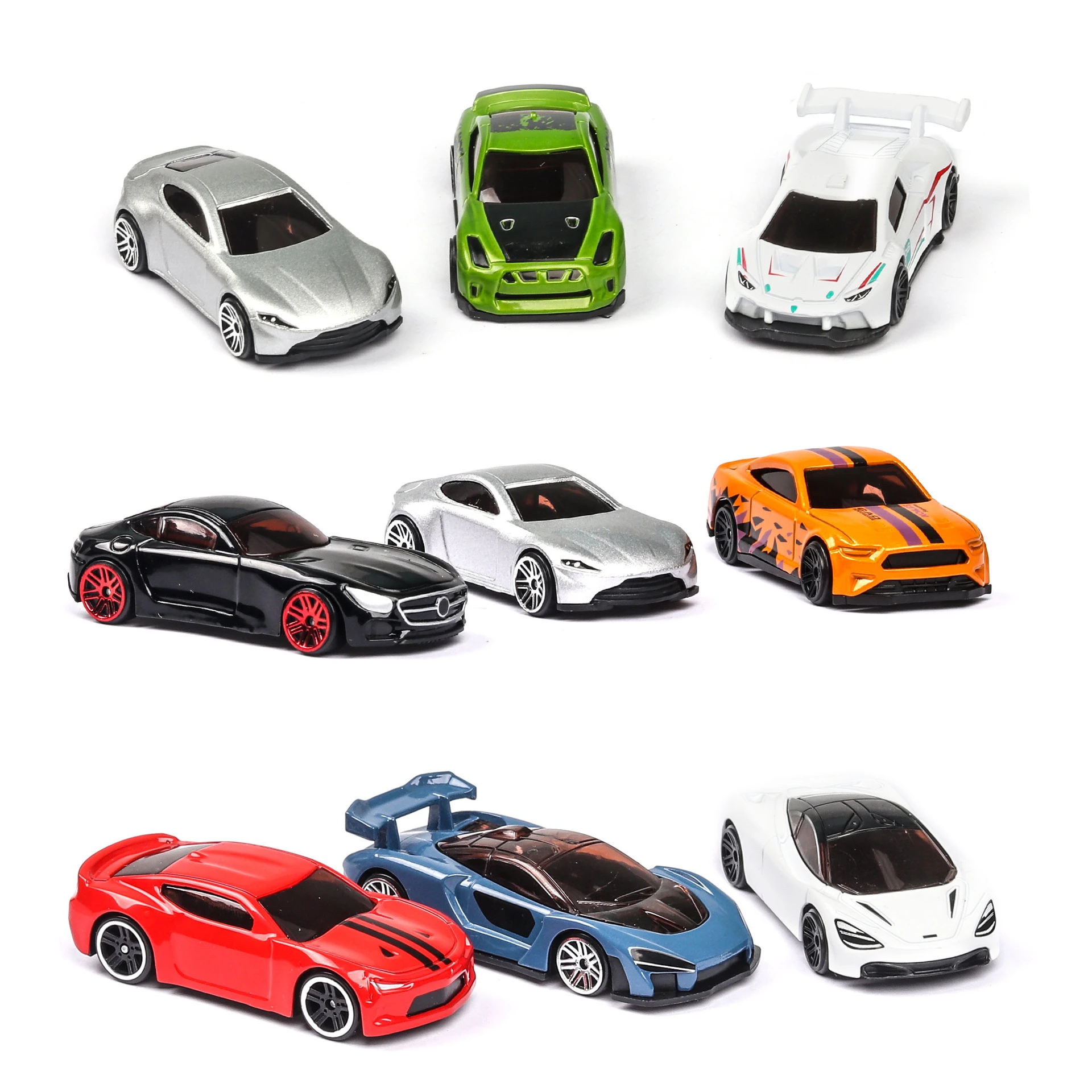 5Pcs/Set Diecast Simulation 1:64 Mini kids Toy Car Vehicle Sliding Alloy Sports Car Model Set Multi-style Gift Toys For Children