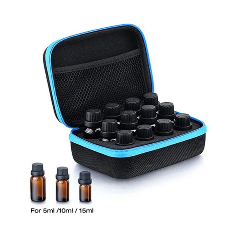 Essential Oil Case 12Slots 5ML 10ML 15ML Storage Bag for DoTERRA Perfume Oil Storage Box Travel Essential Oil Carrying Organizer