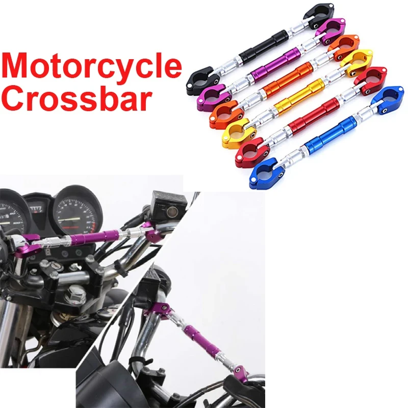 Universal 22mm Motorcycle Handlebar Motorbike Adjustable Grips Handle Bar Steering Wheel Strengthen Aluminum Alloy Cross Bar