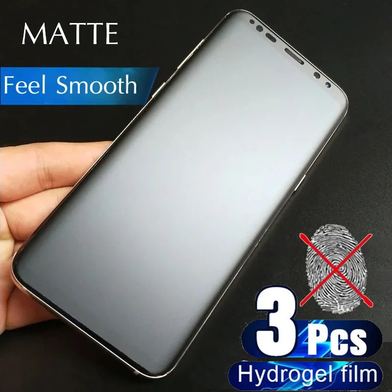 Matte Frosted Soft Screen Protector For Samsung Galaxy S7 Edge S8 S9 S10e S10 S20 FE S21 Note 8 9 10 Plus 20 Ultra Hydrogel Film