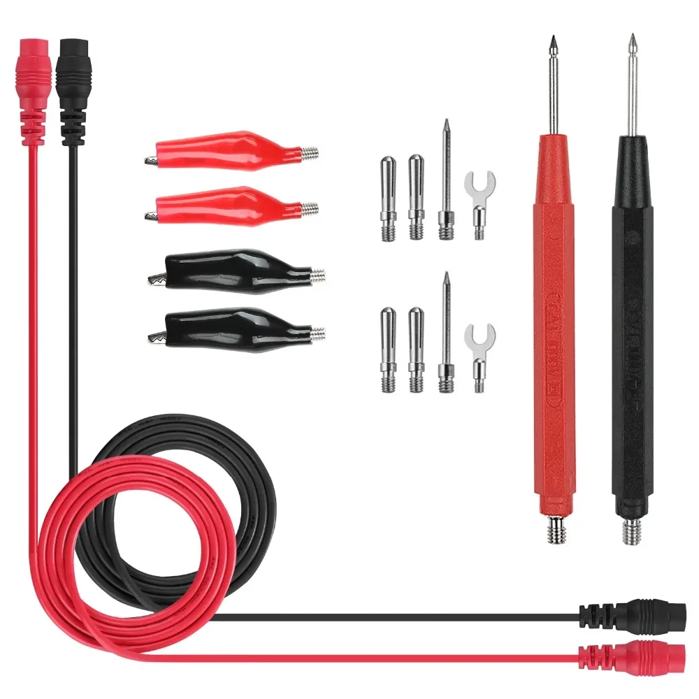 Universal Digital Multimeter Probe Test Leads Multi Meter Needle Tip Tester Lead Probe Wire Pen Cable Multimeter Feelers 16pcs