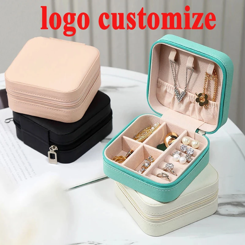 2021 Jewelry Organizer Display Travel Jewelry Case Boxes Portable Jewelry Box Leather Storage Joyeros Organizador De Joyas
