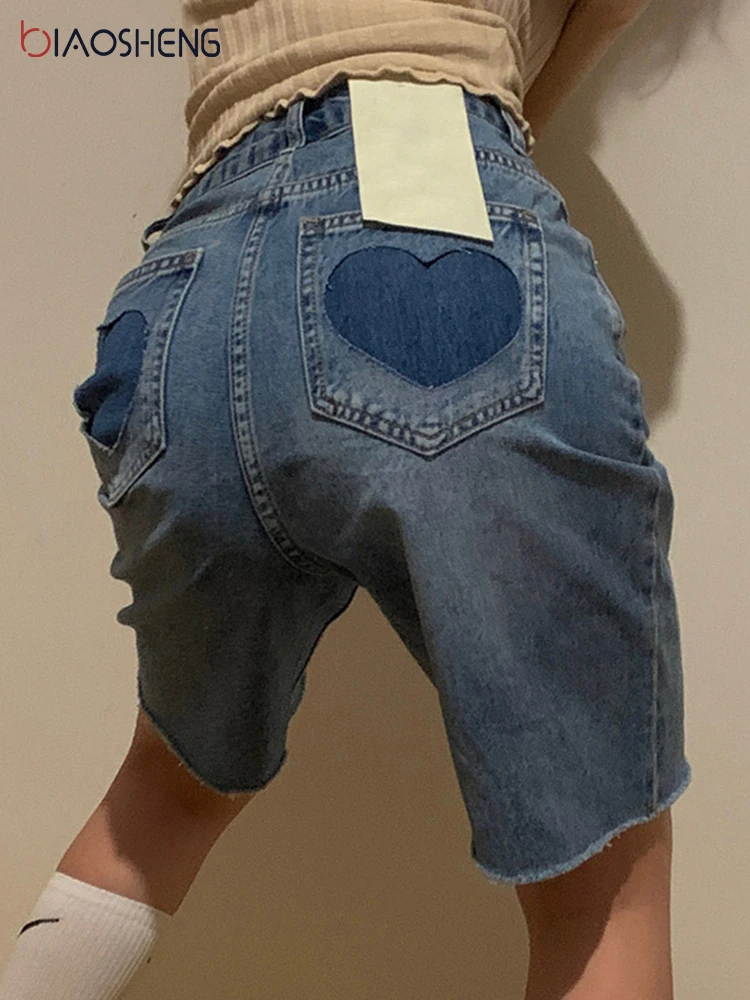 Denim Shorts Women High Waist Summer Women's Clothing Harajuku Shorts Smart Casual Basic Fashion Shorts Jeans Korean Style