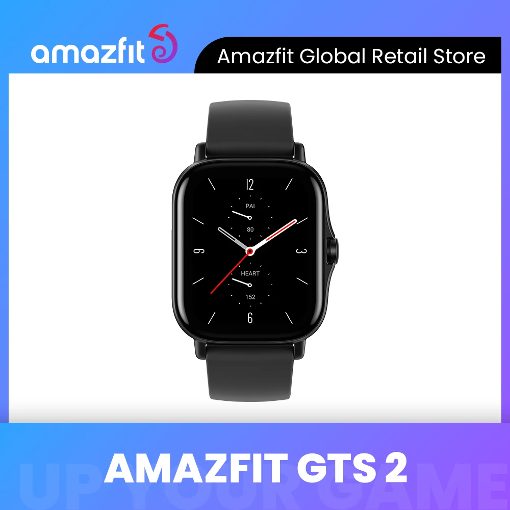 Global Amazfit GTS 2 Bluetooth Smartwatch Swimming Alexa Built-in 12 Sport Modes Smart Watch For Android For iOS