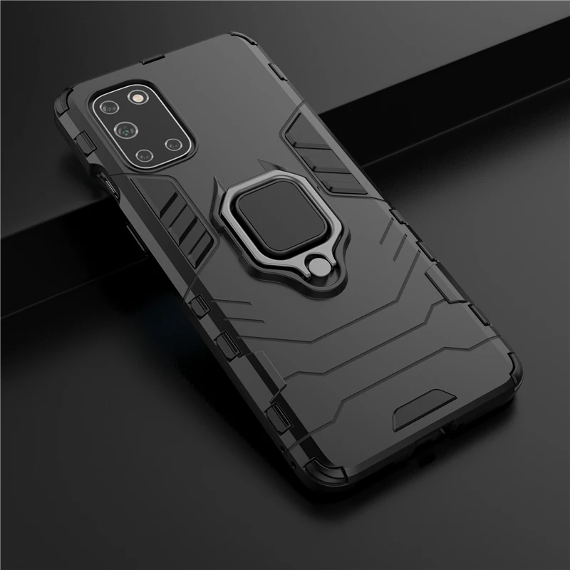 Armor Shockproof Case For Oneplus 8T 9 8 7T Pro Nord 2 N10 CE 5G N100 N200 Hard PC Soft TPU Magnetic Metal Ring Stand Back Cover