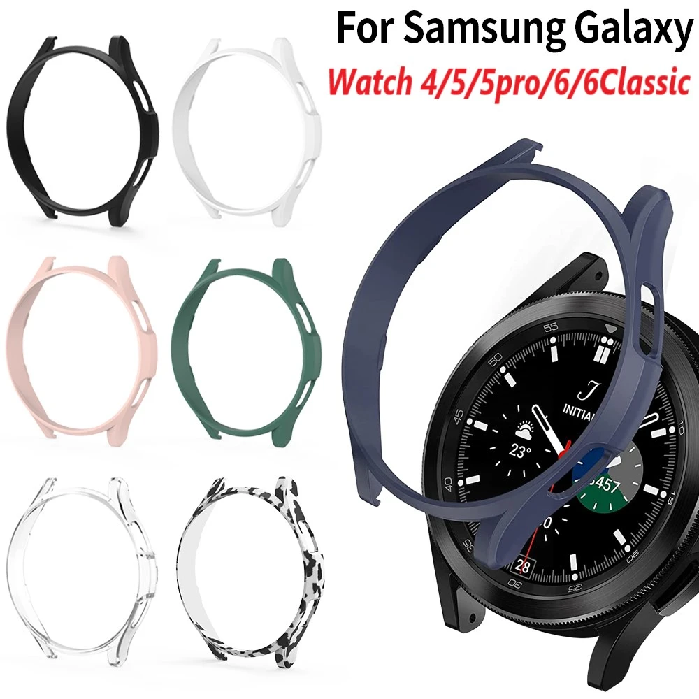 Watch Case for Samsung Galaxy Watch 4 40mm 44mm PC Matte Cover All-Around Protective Bumper Shell for Watch 4 Classic 42MM 46MM