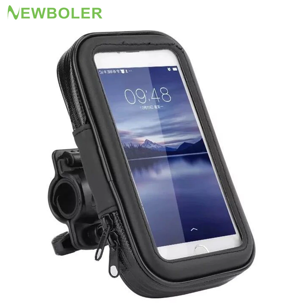 Mobile Bicycle Handlebar Stand Waterproof Bike Phone Holder Wall Motorcycle Handlebar Mount Bag For iPhone Samsung Phone Support