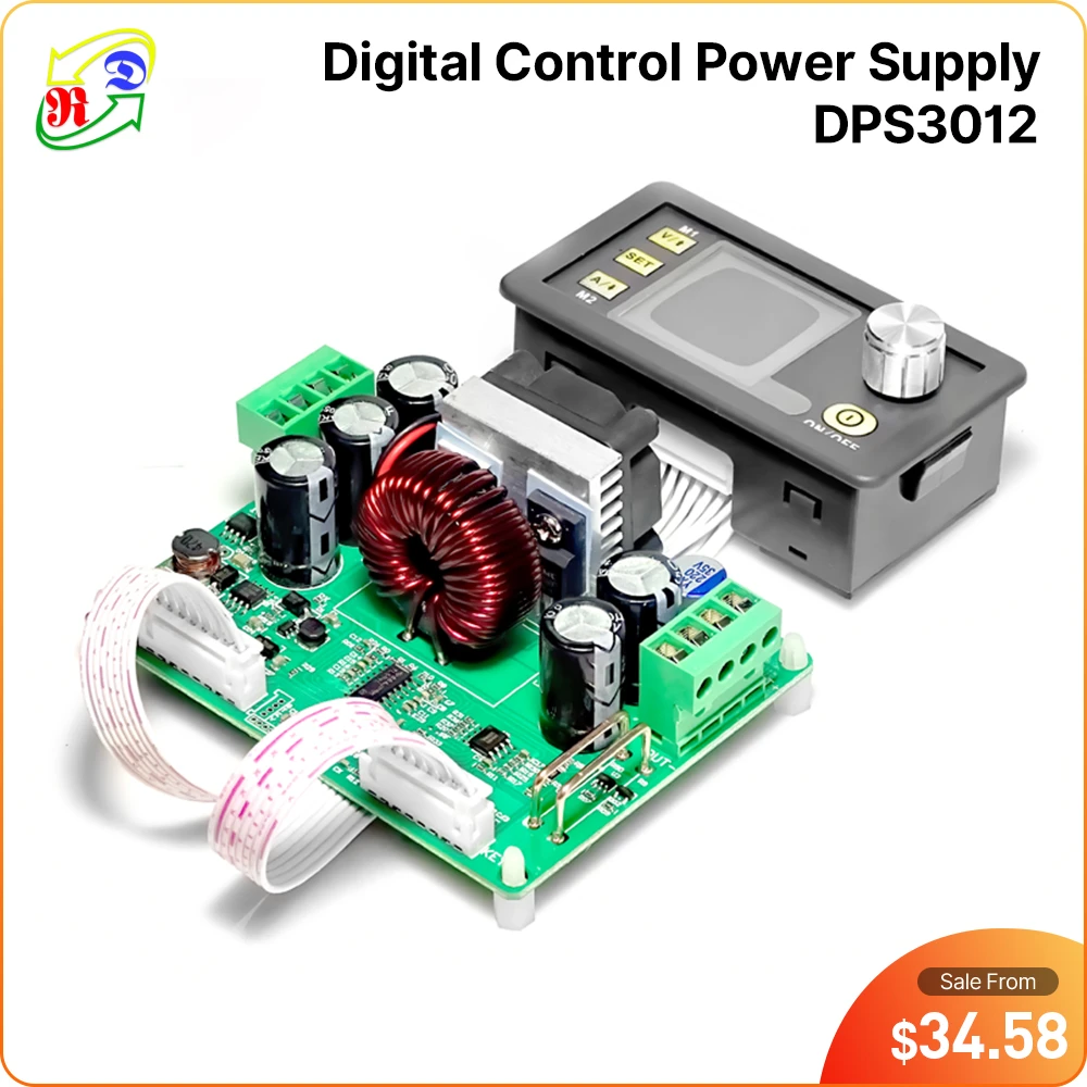 RD DPS3012 Constant Voltage current Step-down Programmable Power Supply module buck Voltage converter LCD voltmeter 32V 12A