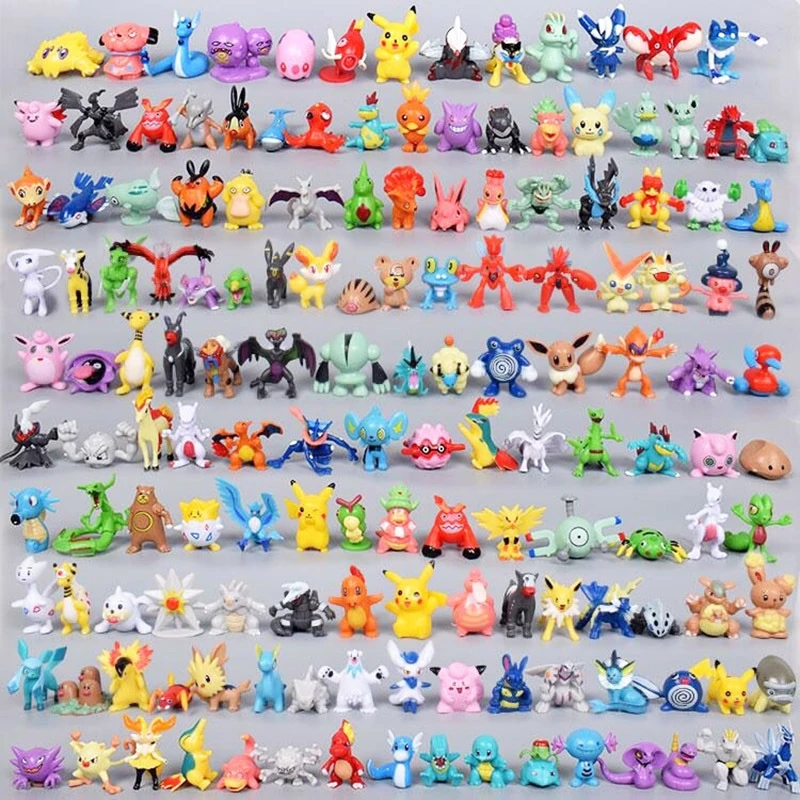 Takara Tomy Pokemon Action Figure toys Mini figures Model Toys no repeat Pikachu Anime Kids collection Doll Birthday gifts 2-4cm