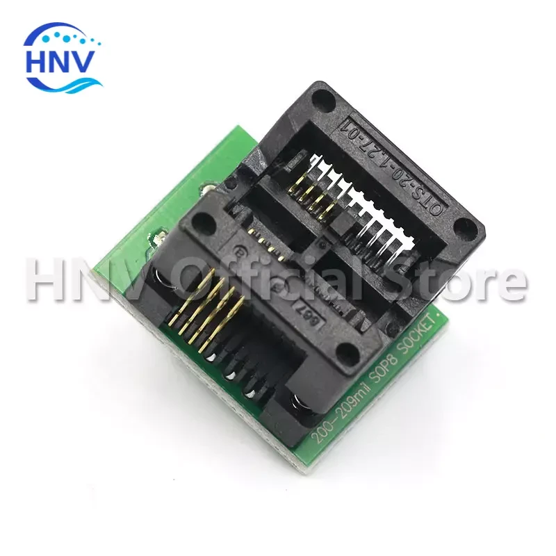 HNV SOIC8 SOP8 to DIP8 Wide-body Seat Wide 150/200mil Programmer Adapter Socket Blue SA602 IC Test Conversion Burner