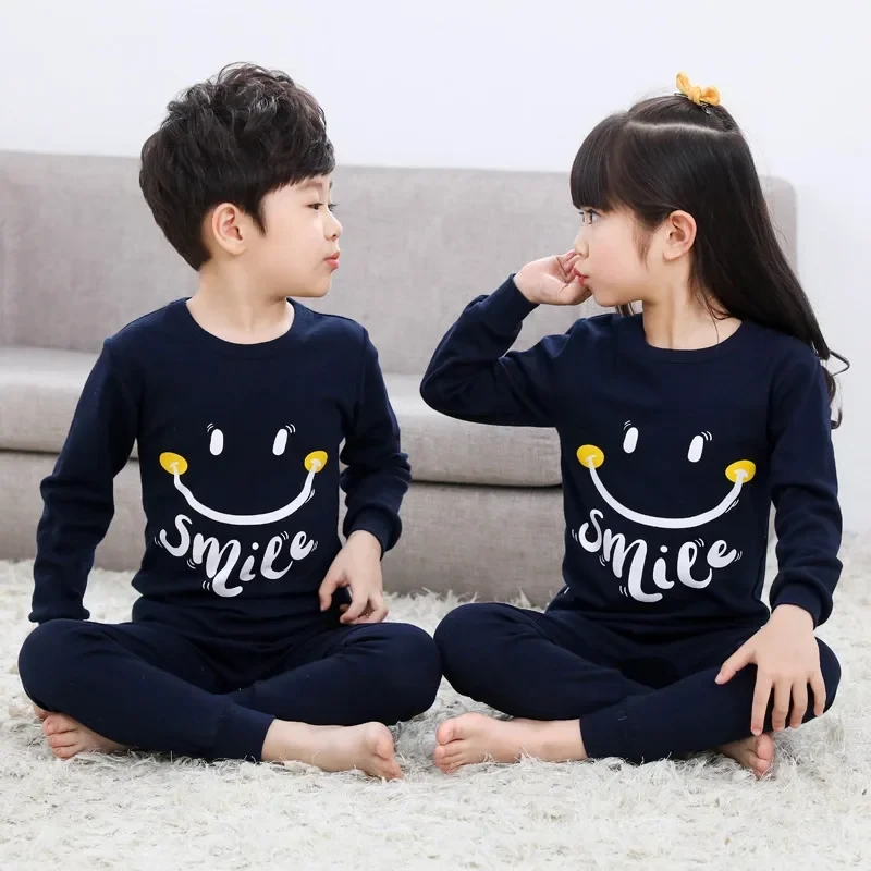 Autumn Cotton Boys Sleepwear Kids Pyjamas Children Baby Girls Pajamas Unicorn Cartoon Clothes Suits Nightwear Pijama Infantil