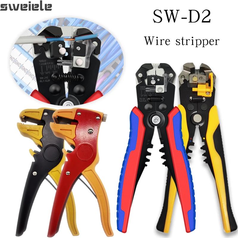 Multifunctional Wire Stripper For Cable Cutting Crimping Pliers Terminal 0.2-6.0mm² Professional Electrician Manual Wire Tool