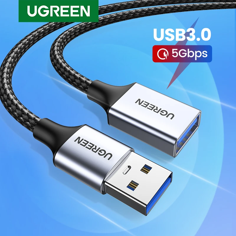 UGREEN USB Extension Cable USB 3.0 Extender Cord Type A  Male to Female Data Transfer Lead for Playstation Flash Drive USB 2.0