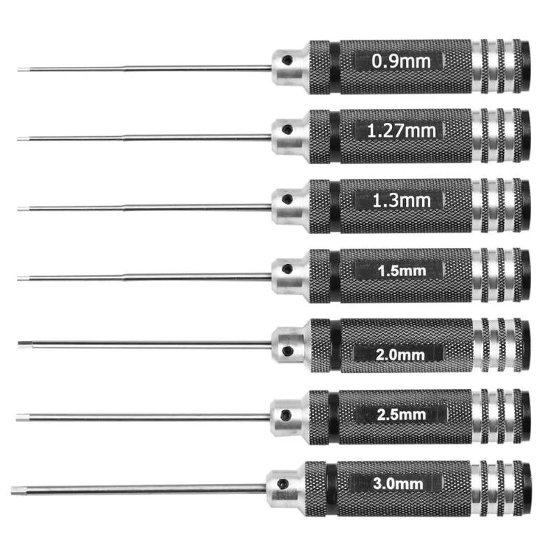 Hex Screwdriver Tool Kit for RC Helicopter Car Drone Aircraft Model 0.9/1.27/1.3/1.5 mm Repair Tools