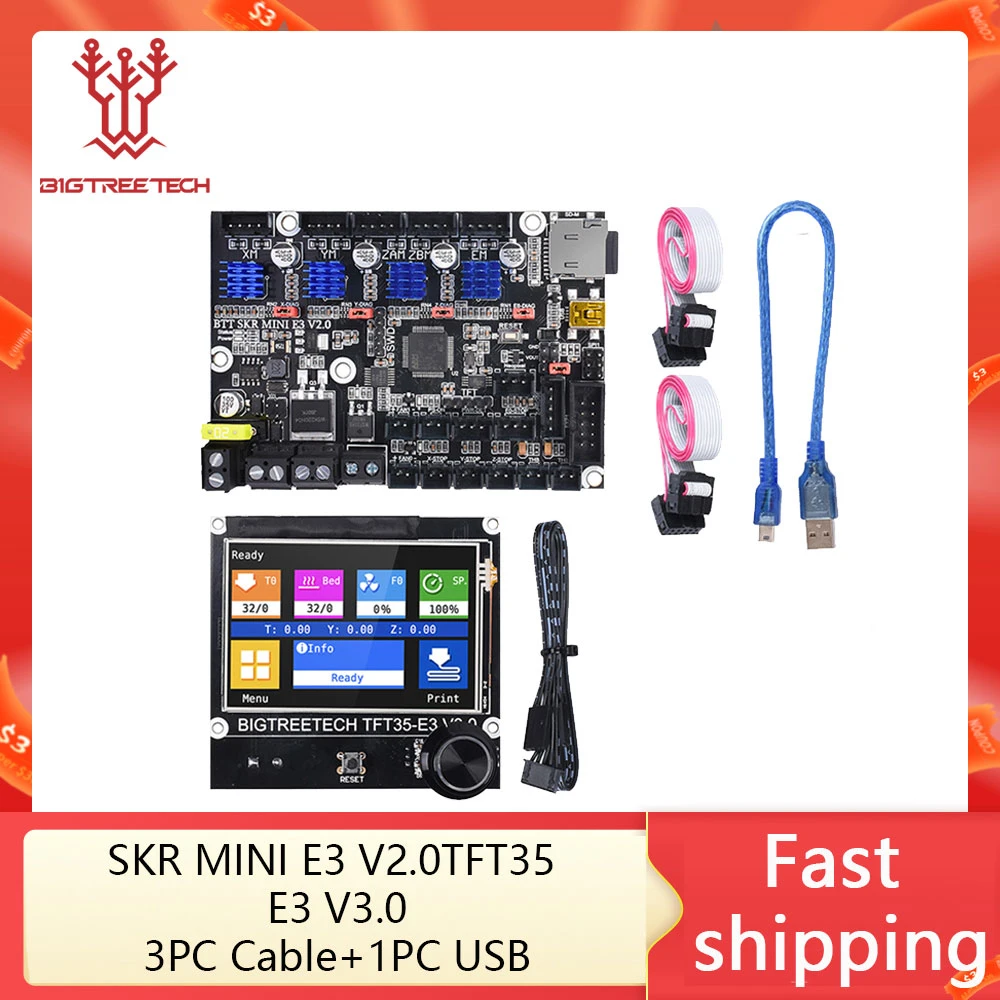 BIGTREETECH SKR MINI E3 V2.0 TFT35 E3 V3.0 TMC2209 3D Printer Parts BTT Motherboard For Creality Ender 3 Pro Upgrade Kits